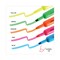 Universal Chisel Tip Desk Highlighters - Assorted Color (12/Set)
